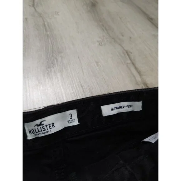 New Hollister Ultra High Rise Jean Denim Skirt Womens 3 - Picture 5 of 7